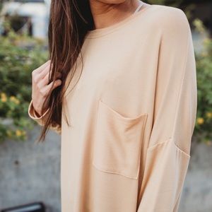 Wishlist Pink Front Pocket Long Sleeve Casual Shirt Size L